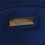 Tweed Quilted Large Chanel 19 Flap Blue