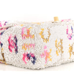 Sequin Logo CC Small Single Flap White Multicolor