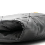 Lambskin Matelasse Monogram Medium Jamie 4.3 Pochon Black