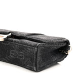 Denim BB Monogram Hourglass Chain Bag Black