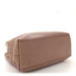 Pebbled Calfskin Medium Soho Chain Shoulder Bag Camelia