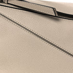 Grained Calfskin Small Puzzle Bag Sand