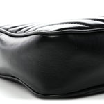 Calfskin Matelasse Monogram Lou Camera Bag Black
