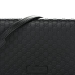 Soft Microguccissima Crossbody Wallet Black