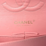 Caviar Quilted Medium Double Flap Pink