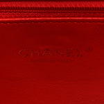 Caviar Quilted Small CC Filigree Flap Coral
