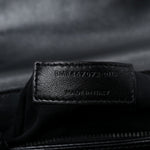 Calfskin Y Quilted Monogram Monochrome Toy Loulou Crossbody Bag Black