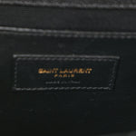 Grain De Poudre Textured Mixed Matelasse Triquilt Medium Monogram Satchel Black