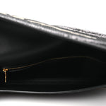 Sequin Asymetric Clutch  Black White