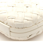 Foulard Intrecciato Minaudiere Knot Clutch Bone