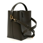 Shiny Calfskin Le 37 Bucket Bag Arabica