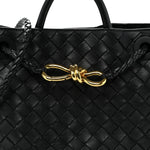 Nappa Intrecciato Small Andiamo Shoulder Bag Black