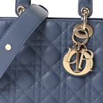 Lambskin Cannage Small My ABCDior Lady Dior Blue