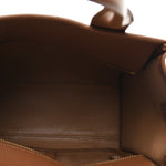 Grained Calfskin Small The Tote Bag Argan Oil