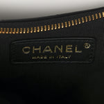 Lambskin Quilted Small Hobo Bag Black