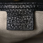 Pebbled Calfskin Medium Soho Chain Shoulder Bag Black