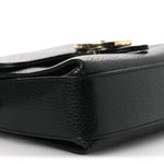 Dollar Calfskin Interlocking G Crossbody Bag Black