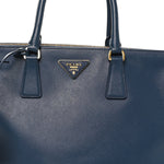 Saffiano Large Galleria Double Zip Tote Bluette