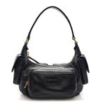 Nappa Multi Pocket Hobo Black