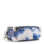 Cowhide Monogram Bandana Mini Soft Trunk Blue