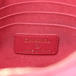 Caviar Quilted Camera Case Dark Pink