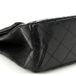 Aged Calfskin Quilted 2.55 Reissue 227 Flap Black