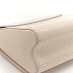 Epi Twist Braided Chain Shoulder Bag PM Quartz White
