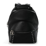 Grained Calfskin Rockstud Backpack Black