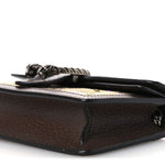Monogram Jumbo GG Textured Dollar Calfskin Embroidered Super Mini Dionysus Shoulder Bag Camel Ebony New Acero Multicolor