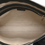 Piuma Calfskin Jumbo GG Embossed Medium Wristlet Messenger Bag Black