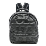 Nylon Embossed Small Doudoune Backpack Grey