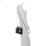 Lambskin Cannage Mini Lady Dior Black