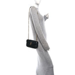 Lambskin Chevron Quilted Mini Loulou Black