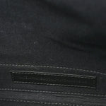 Cotton Canvas Calfskin Logo Print Navy Cabas XS Black White