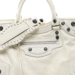 Agneau Arena Neo Cagole City Handbag Optic White