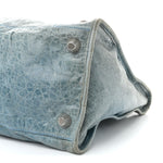 Agneau Giant 21 Silver Hardware Work Bleu Layette