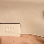 Calfskin Matelasse Super Mini GG Marmont Shoulder Bag White