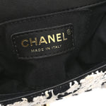 Tweed Braided Calfskin Mini My Own Frame Flap Grey Black