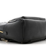 Pebbled Calfskin Soho Chain Backpack Black