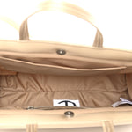 Nylon Large Puff Shopping Bag Cream