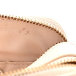 Perforated Calfskin Small Snapshot Camera Bag Tapioca