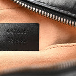 Calfskin Matelasse Small GG Marmont Chain Shoulder Bag Black