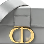 Box Calfskin 30 Montaigne Box Bag Gray