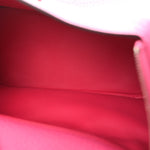 Taurillon Clemence Mini Lindy 20 Rose Shocking