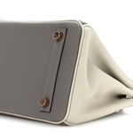Togo Horseshoe Birkin 25 Gris Tourterelle Gris Perle