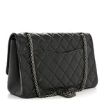Aged Calfskin Quilted 2.55 Reissue 227 Flap Dark Grey