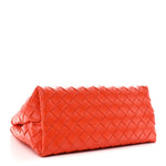 Nappa Intrecciato Small Andiamo With Chain Shoulder Bag Orange