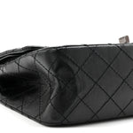 Aged Calfskin Quilted 2.55 Reissue 225 Flap So Black