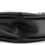 Calfskin Quilted Large Boy Flap Black