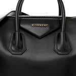 Shiny Lord Calfskin Medium Antigona Black